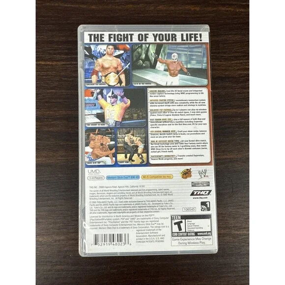 WWE SmackDown vs. Raw 2006 (Sony PSP, 2005) Complete *TESTED* - Picture 3 of 3
